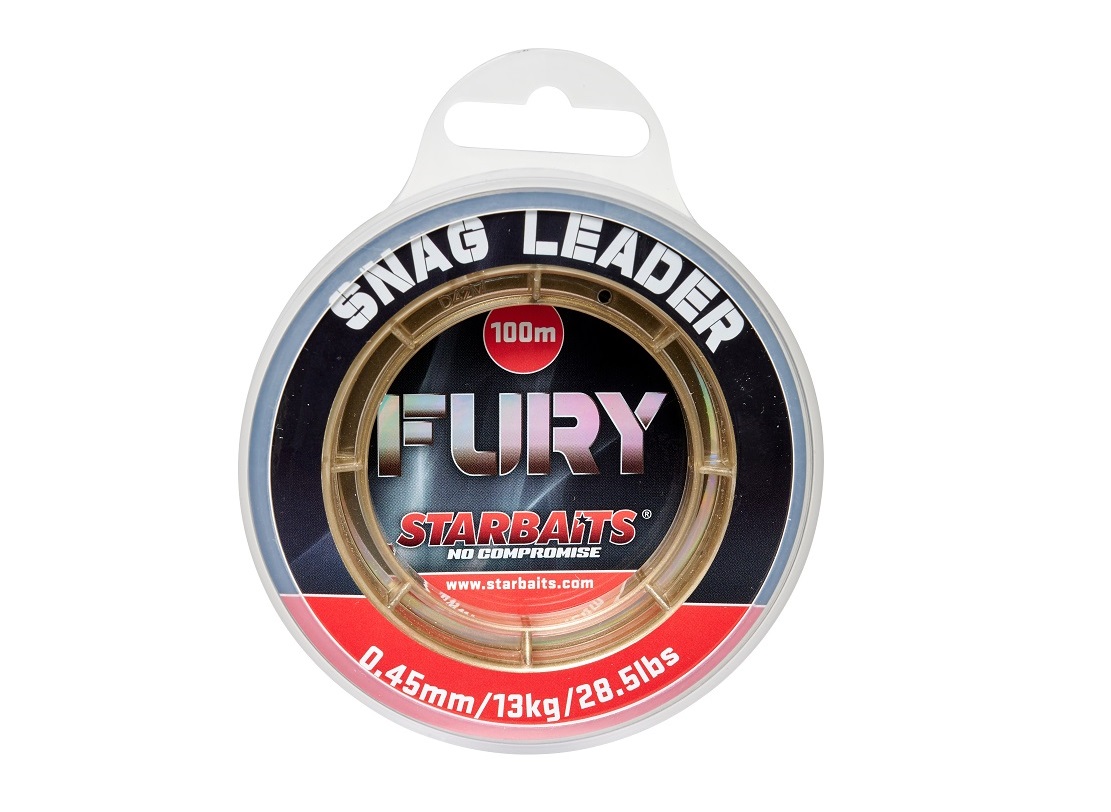 Šokový vlasec Fury Snag Leader / Silóny / fluorcarbon, šokové